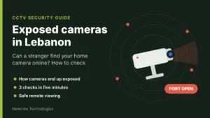 Exposed cameras in Lebanon: a home security camera that can be reached from the open internet